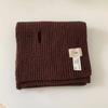 Warm scarf Autumn and winter versatile solid color thickened Korean niche designer scarf Simple versatile couple scarf