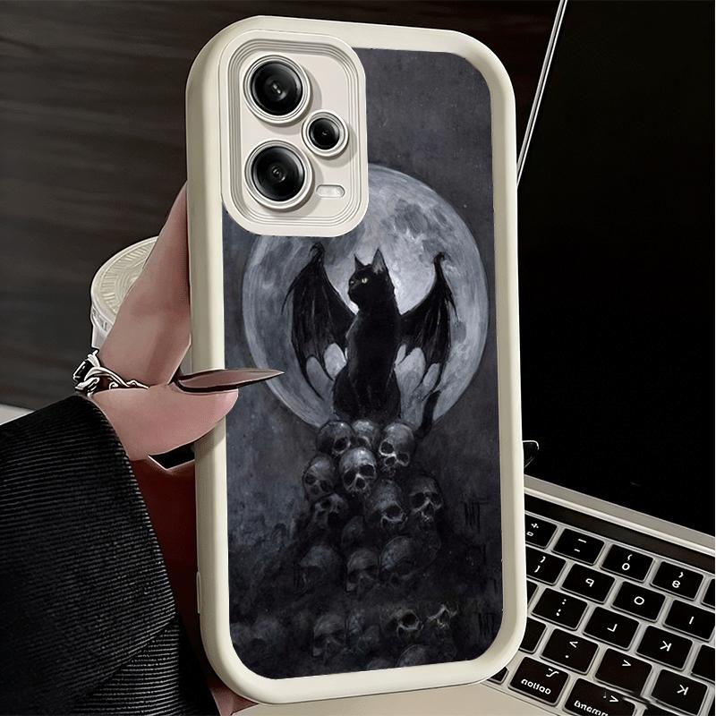 Phone Case for Xiaomi Redmi Note 15 14 13 Pro Plus Black Cat Witch Aesthetics Shell 12S 11 11S 11T 5G 14S Soft Silicone Funda
