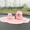 Cute Pig Nannan Car Interior Ornament - Creative Decompression Decor for Women