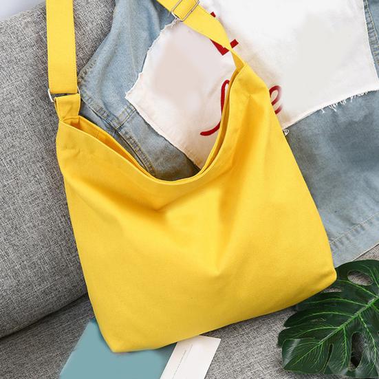 Damen Umhängetasche aus einfarbigem Segeltuch mit verstellbarem Riemen, Aufbewahrungstasche für Handtaschen