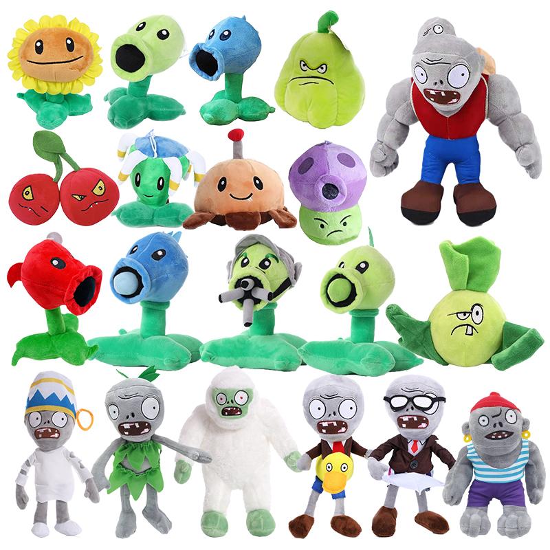Plush Toy Peashooter Sunflower Stuffed Doll 13-20cm Soft Plushie Gift for Kids Birthday Christmas