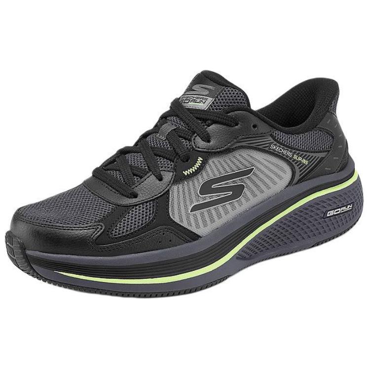 Skechers Mens Go Lightweight Cushioning Supportive Breathable Casual Running Shoes Men sneaker Black 220854-BKLM