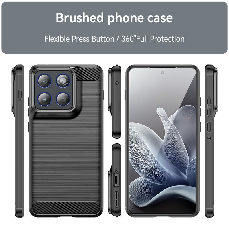 For Cover Motorola Edge 70 Case For Motorola Edge 70 Anti-knock Soft Silicone Carbon Fiber Back Case For Motorola Edge 70 Case