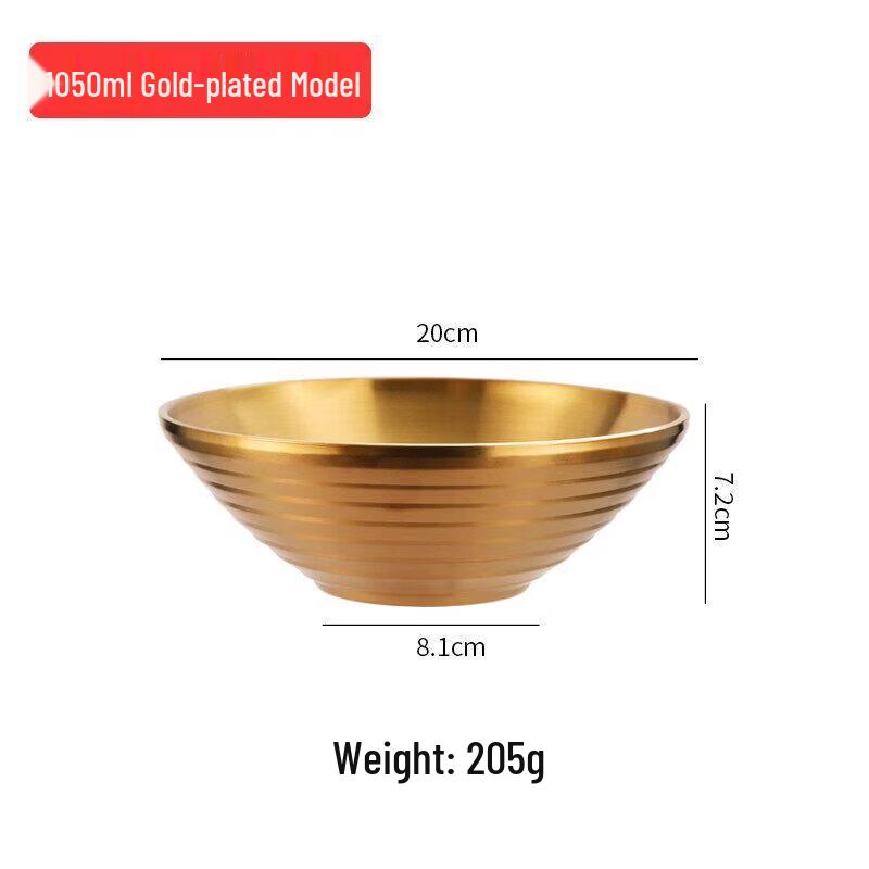 304 Stainless Steel Large Soup Noodle Bowl