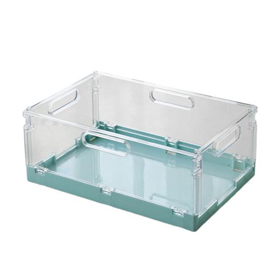 Storage Basket with Cover Easy Assembly Foldable Design Stackable Toy Storage Box