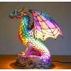 Lampe de table fantaisie en résine avec prise USB, style créatif, ornements de bureau, décoration de maison, décoration de fête, lampe de table