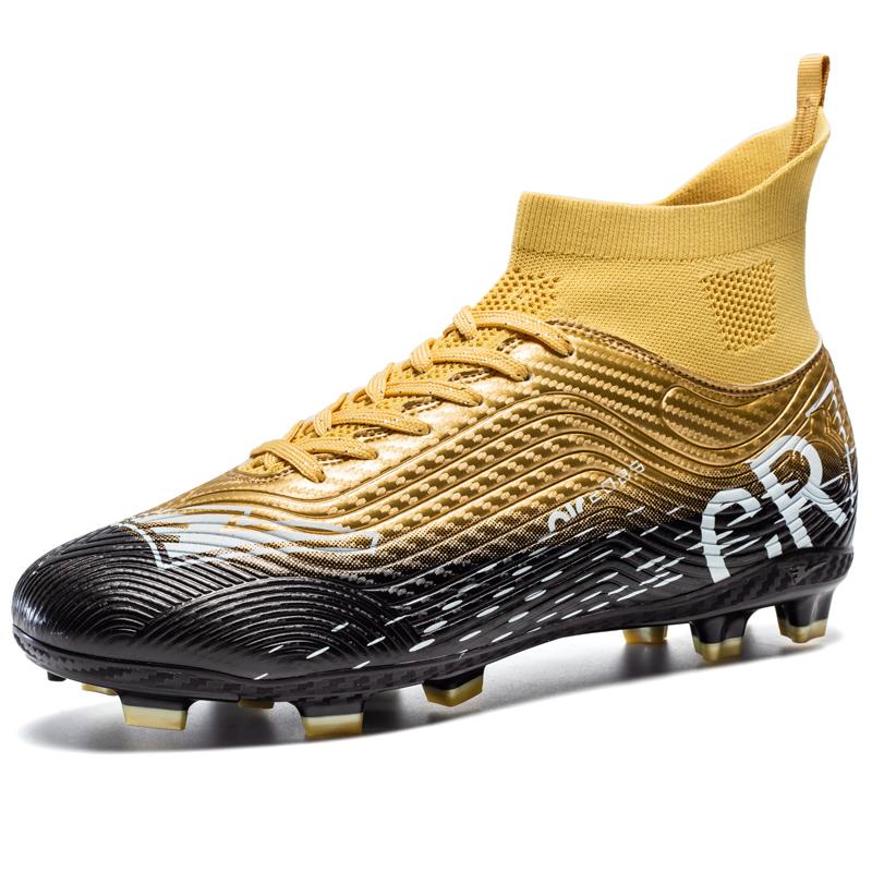 Pink Soccer Shoes Men Kids Professional Society Original Football Boots Outdoor Non-Slip Futsal Trainning Sneakers Size 33-46