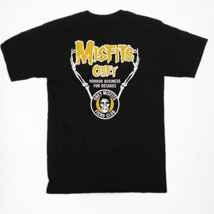 Misfits Fiend Club Tee Short Sleeve T-Shirt Couple with The Same Trendy Couple Outfit Breathable Sweat-absorbing Versatile