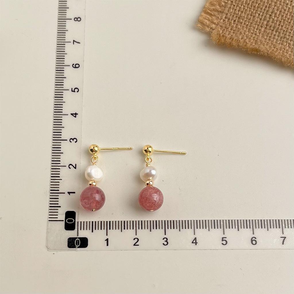 New Chinese Natural Stone Earrings, Handcrafted Colorful Beaded Vintage Drops for Women, Unique Gift for Hanfu Qipao Fashion