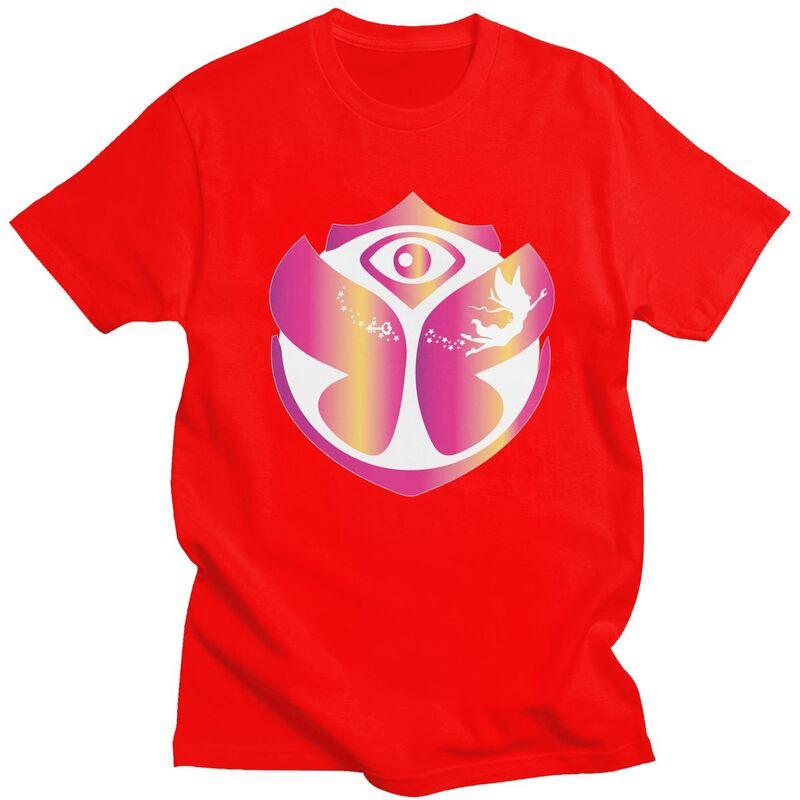 Custom Mens Tomorrowland T Shirt ShortSleeve Cotton Tshirts Tshirt Leisure Electronic Dance Music Tee Loose Fit Clothing S
