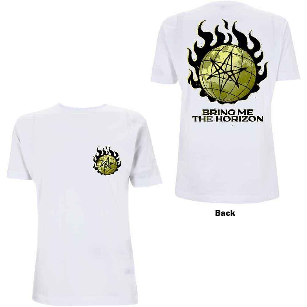 Bring Me The Horizon Globe T-Shirt White New Unisex T-Shirt XXL