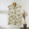 New golden butterfly jacquard stand-up collar vest for women's early spring new temperament vest