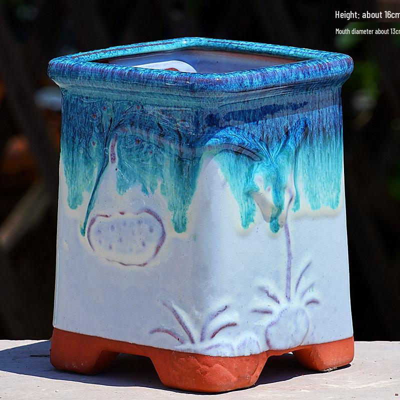 Large Handmade Ceramic Pot for Succulents, Trees, Roses, and Bougainvillea
