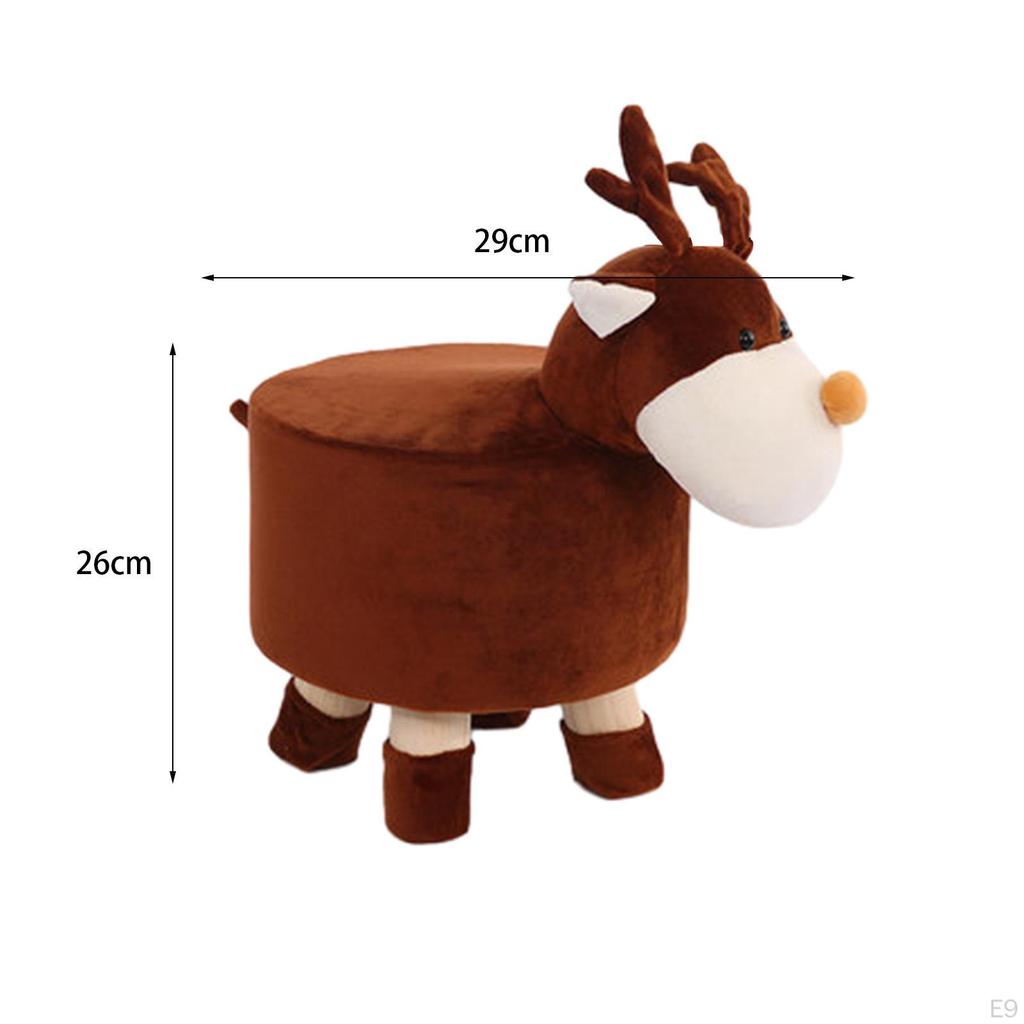 Foot Rest Stool Decorative Stable Mute Bottom Pads Ottoman Round Footstool for