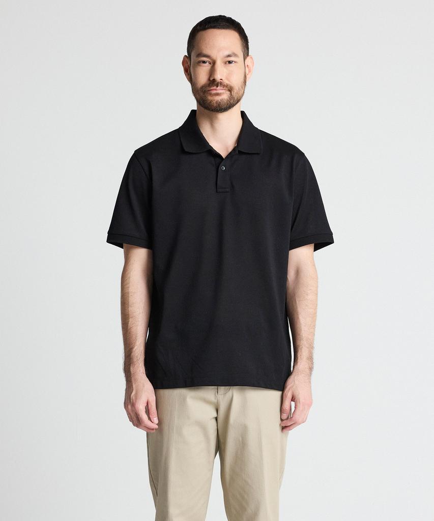 STCO Diems Lecture Silket Pq Collared Short Sleeve T-Shirt Black (Classic Fit)_Dtsvb10Csb