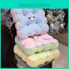 Grid Square Pattern Pad Office Chair Cushion For Girls Room And Study Area Use