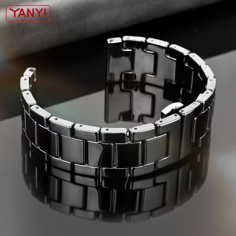 Ceramic Watch Band 14mm 16mm 18mm 20mm 22mm Watchband for Omega Moonswatch Amazfit Samsung Strap Mens Women Wristwatches Band