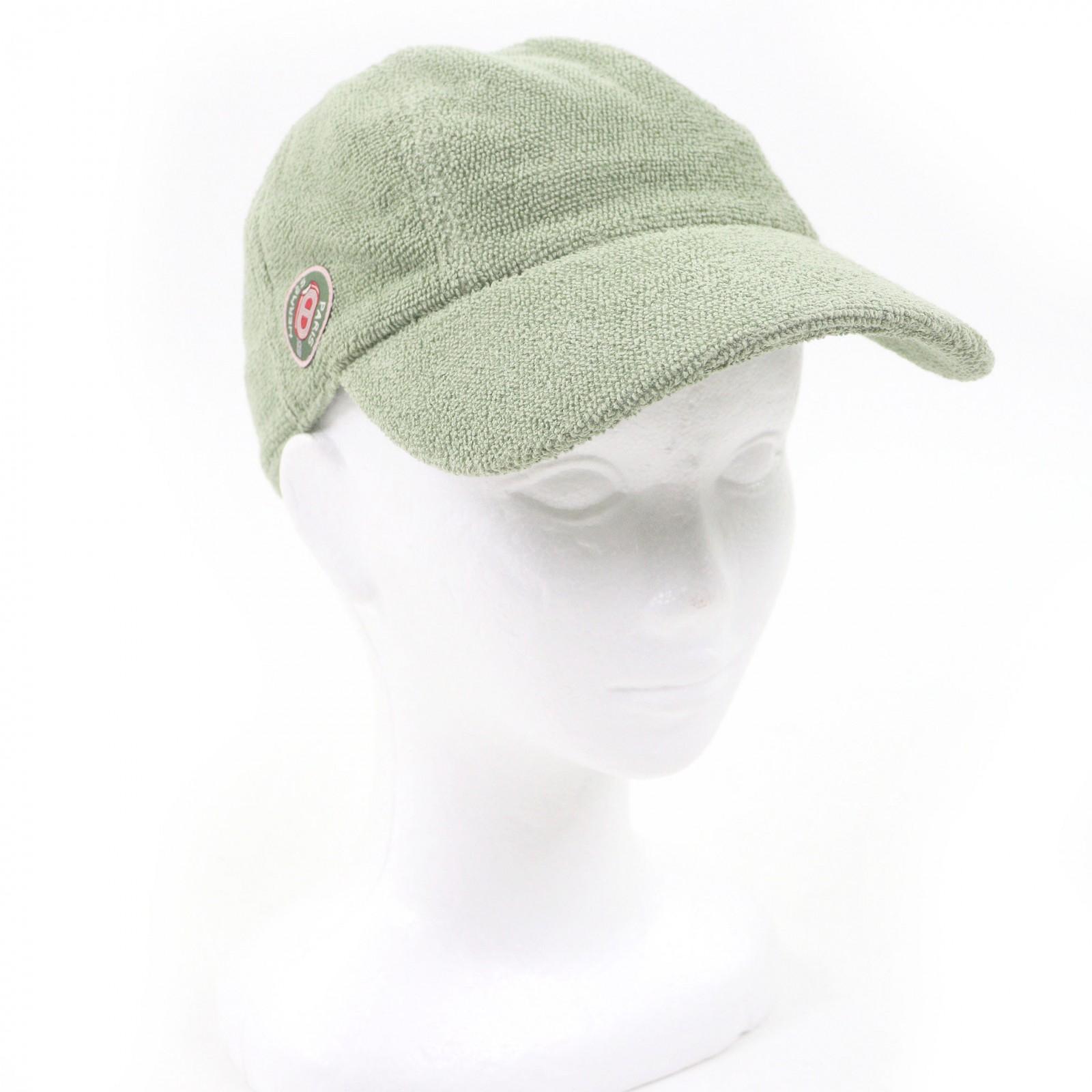

Excellent HERMES cap Davis Pile ground green cotton mens M Used