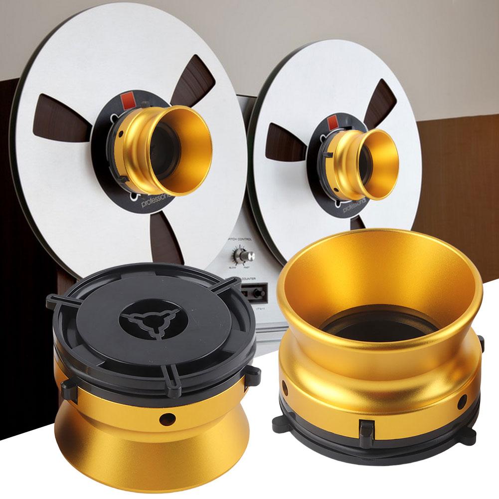 1Pair NAB Hub Adapters Universal Reel Tape Recorder Accessories Polished Aluminum Alloy 10 Inch Opener Nab Reel Hub Adaptors