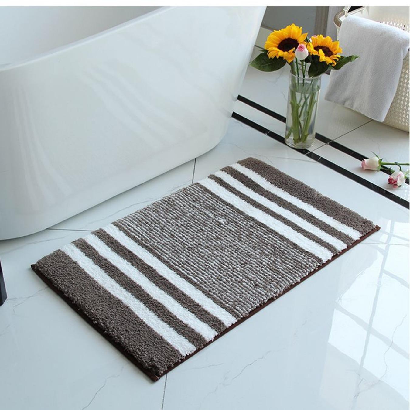 Коралловый флисовый тисненый коврик для ванной комнаты из кашемира — фото 8