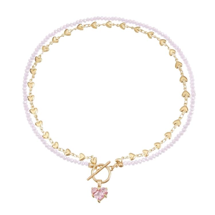 Sophisticated Zircon Heart Pendant Necklace with Black Chain Adds Elegant Charm to Any Stylish Outfits Daily Casual Use