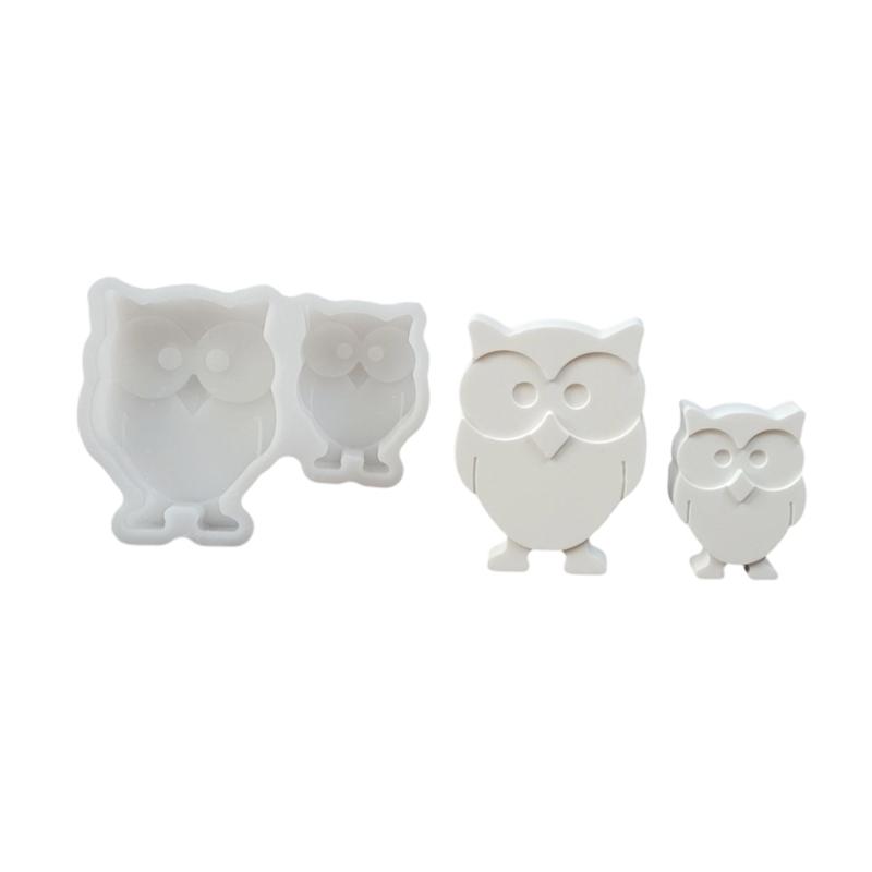 

Flexible Silicone Mold for Creating Big Eyed Owl Figurine Scebted Candle Soap Making Mould Expoy Resins Mold 1