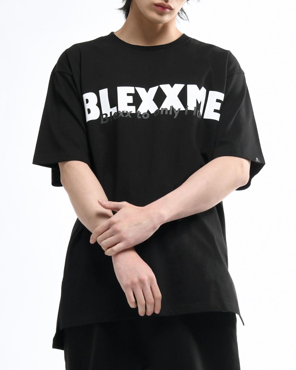 Black Smith Onlyilove Oversize Fit Slit T-Shirt Black