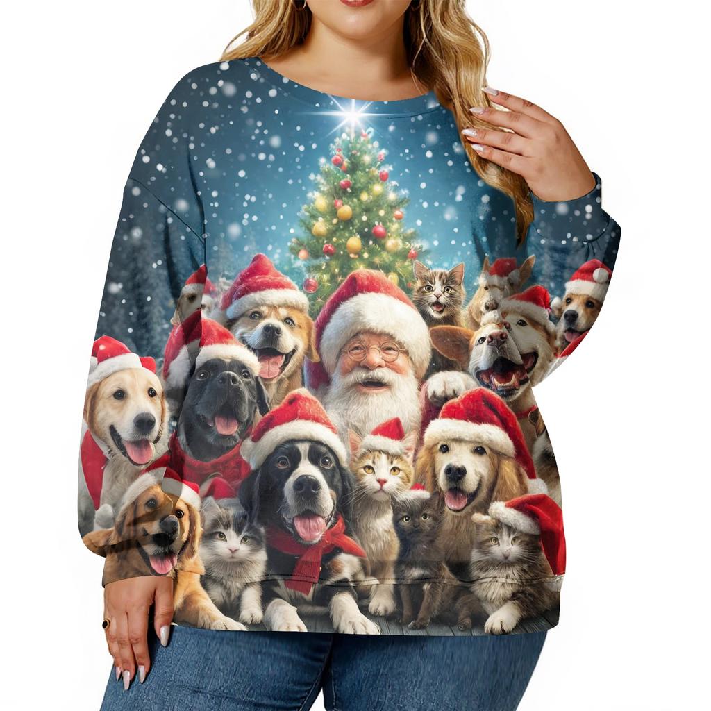 Christmas Sweatshirts For Women Sweater Cute Shirt Fall Pullover Top