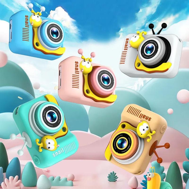 Kinderkamera, Digitalkamera, 20-MP-Kamera, Kinder-Selfie, 4-facher Digitalzoom, 2,0-Zoll-Bildschirm, Doppelobjektiv