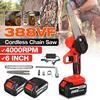 6 Inch 3000W Mini Electric Pruning Saw Rechargeable Small Wood Spliting Chainsaw Woodworking Tool for Garden Orchard Branch Clip