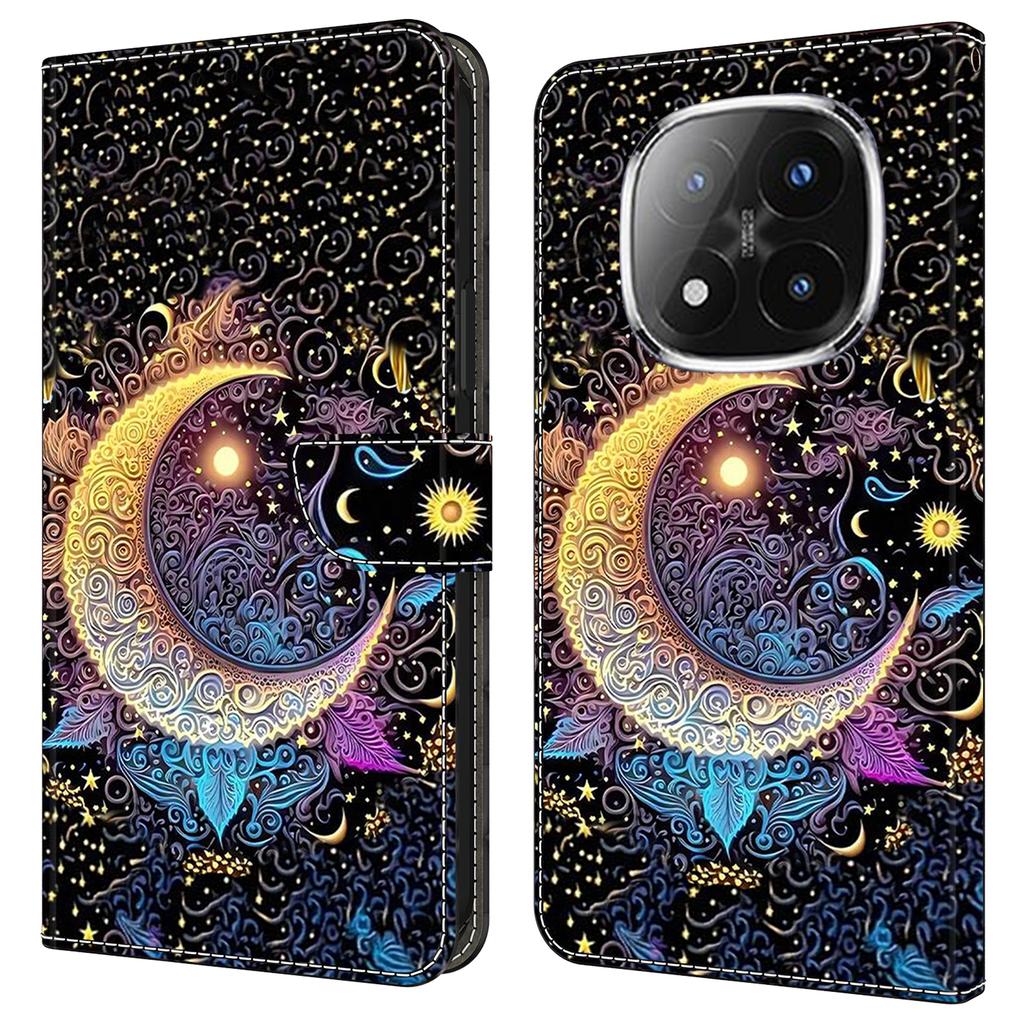 For Xiaomi Redmi Note 14 Pro+ 5G Case Wallet Stand Pattern Printing PU Leather Flip Phone Cover