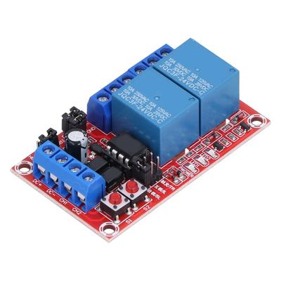 Relaismodul 2 Kanal Taster Selbstverriegelnd Verriegelung High Low Level Trigger mit Schalter Licht24V
