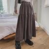 New Arrivals Open Run Women Banding Cancan Flare Casual Long Skirt