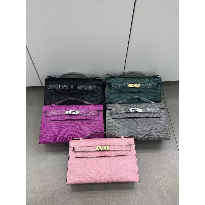 New High-end First-layer Cowhide Lizard Pattern First-generation Bag Genuine Leather Portable Shoulder Messenger Bag Bag Female