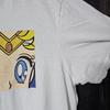 [USED] Hard To Find Sailor Moon Face Anime T-shirt, White, Overseas Limited Edition