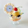 Kawaii Ice Cream Cup Badge Holder Anime Character Badge Display DIY Figurines for Desktop Decoration Fashion Gifts for Friends