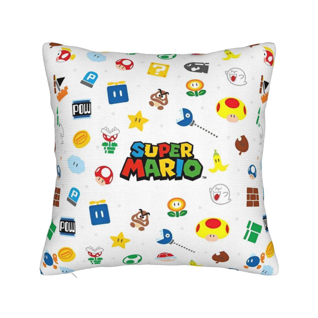 Marios 3 Pillowcase Polyester Cushion Cover Decoration Pillow Case Cover Home Zipper 45X45Cm