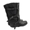 Cowhide Version~ Belt Buckle Pleated Medium Boots Women's Summer Wear Retro Side Zipper Old Trousers Western Cowboy Boots