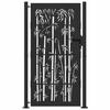 Garden Gate Black 110 X 205 Cm Powder Coated Steel