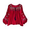 Women's Embroidered Blouse for Summer Beach And Street Activities