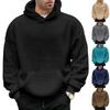 Autumn Winter New Fashion Hoodies Long Sleeve Solid Lamb Wool Sweatshirts Men's Clothing Casual Loose Pockets Korean Trend Tops