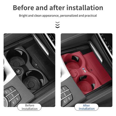 2025 Hot For 3 5 Series X3 X4 G30 G38 G32 6GT G20 G22 G01 G02 G08 Silicone Car Coaster Auto Centre Console Cup Holder Pad Ac