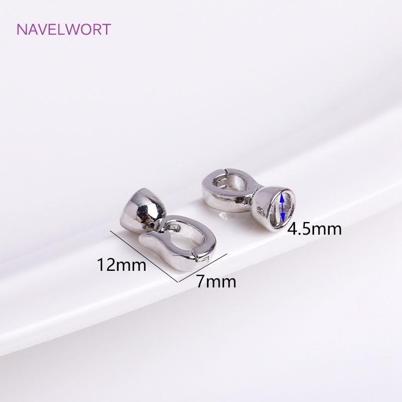 

DIY Jewelry Accessories Inlaid Zircon Pearl Clasps Connectors 18K Gold Plated Pearl Clasps Fastener For Necklace Making Findings 1 pieces