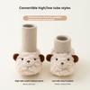 Autumn and Winter Baby Shoes Toddler Shoes Non-slip Soft Sole Shoes Socks Indoor Baby Shoes Cartoon Cotton Shoes