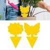 Yellow Sticky Insect Board Sticky Trap Fruit Device Butterfly Type Insect Trap Garden Flower Traps Eliminate Pests For Outdoor