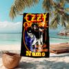 Personalized customized proof beach towel with rock Ozzy Osbourne pattern - soft, absorbent,quick-drying,perfect swimming,camping&bathing
