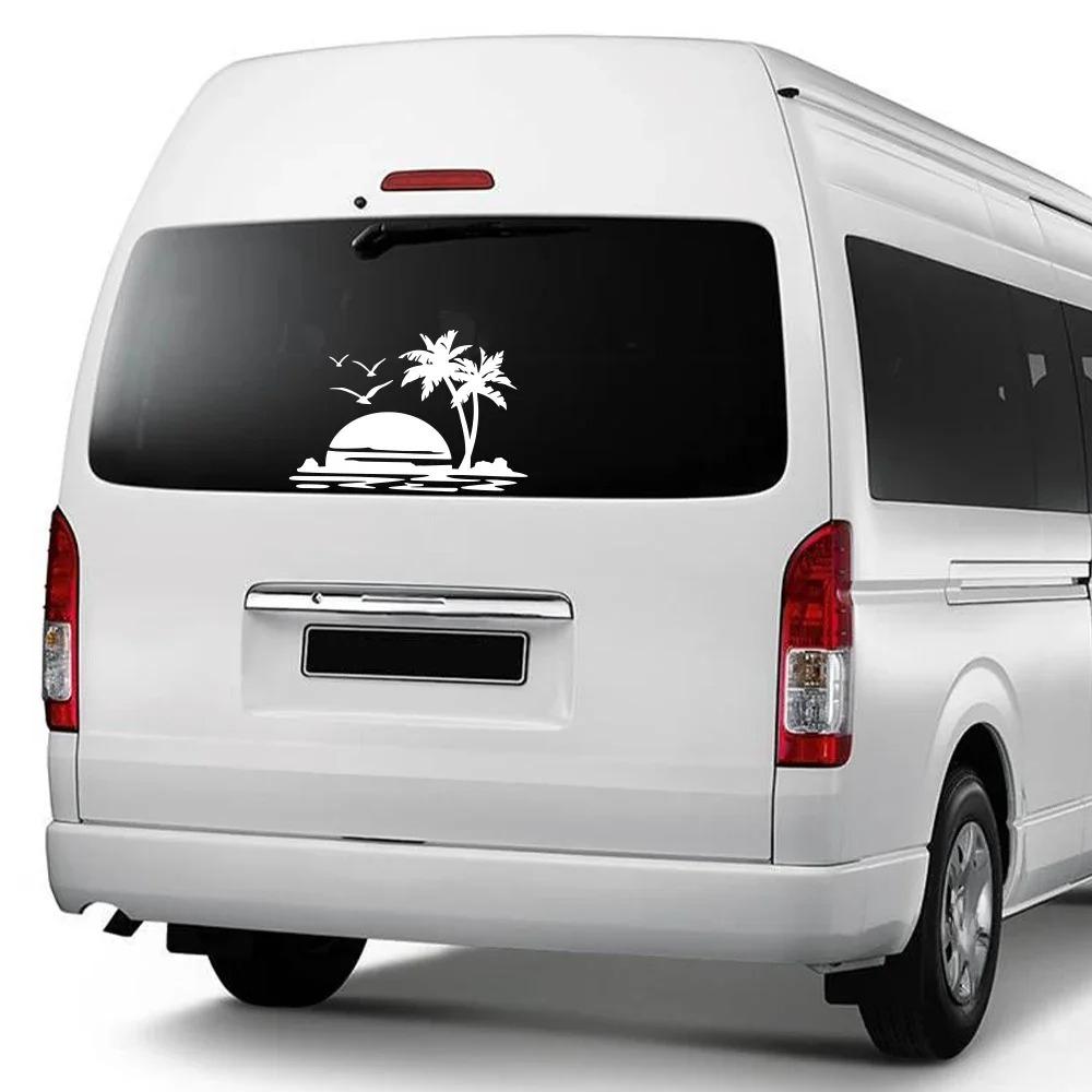 Sunrise Pattern Car Sticker For Ford Chevrolet Toyota Van Vehicles Vinyl Decal Auto Body Tuning Decoration Sticker Accessories