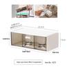 Armoire Miroir de Salle de Bain en Acrylique & Support de Rangement pour Cosmétiques