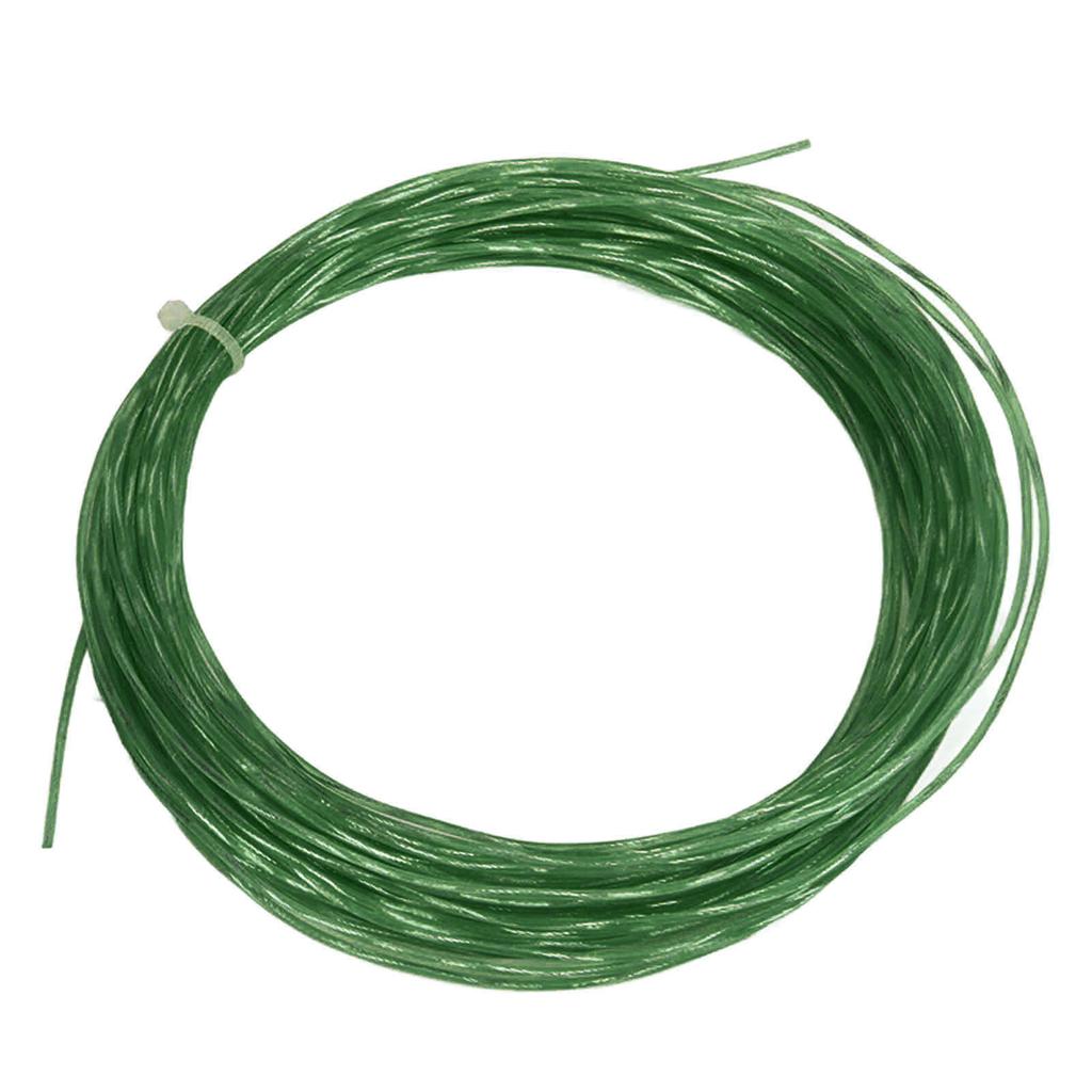 12.2m 1.30mm Tennis Rackets String Elastic Nylon Titanium Tennis Racquet Wire Replacement for Sports Green