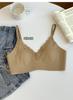 Big breasts show small underwear, summer women's thin upper support, secondary breasts, jelly soft rabbit ear cup, lace seamless bra cover